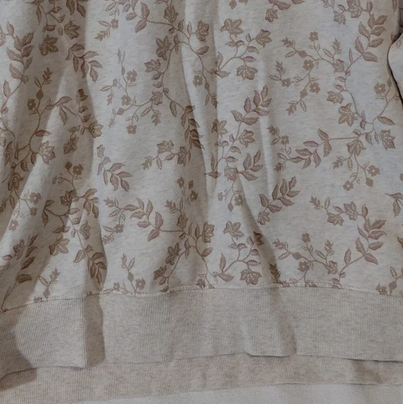 Old Navy Beige Floral Sweatshirt - Picture 8 of 8